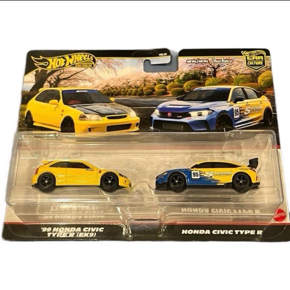 Hot wheels premium Honda civic Type R 2-pack